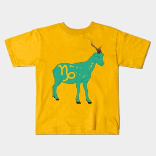 Capricorn 1 (Jungle Green) Kids T-Shirt